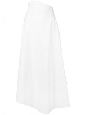 Расклешенная юбка миди A.W.A.K.E.. Цвет: белый