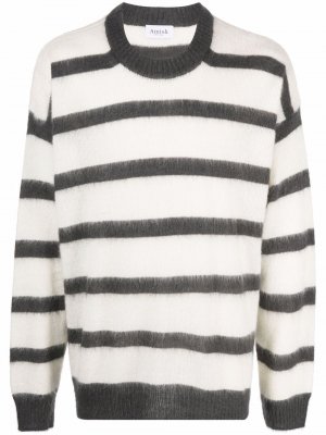 Striped knitted jumper AMISH. Цвет: белый