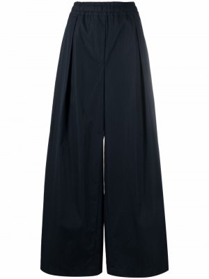 Wide-leg cotton trousers ASPESI. Цвет: синий
