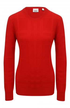 Кашемировый пуловер Burberry. Цвет: красный