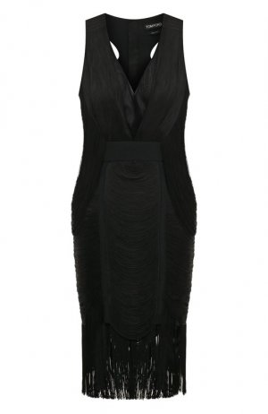 Шелковое платье Tom Ford. Цвет: чёрный