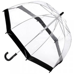 Зонт-трость FULTON, черный, бесцветный Fulton. Цвет: черный/бесцветный/black