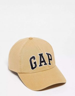 Эксклюзивная кепка с логотипом песочного цвета GAP
