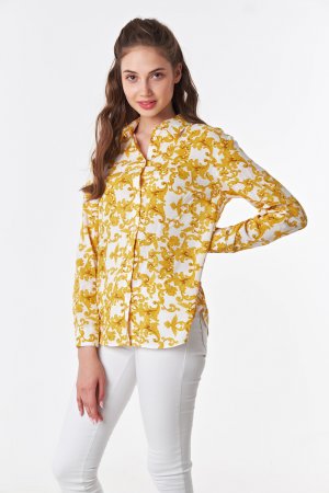 Блуза рубашка с желтым принтом Victoria Filippova