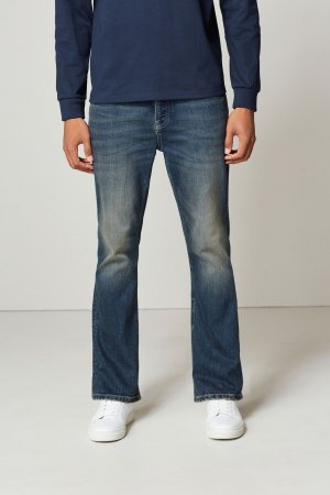 Элегантные джинсы-стрейч с расклешенными штанинами , синий Next