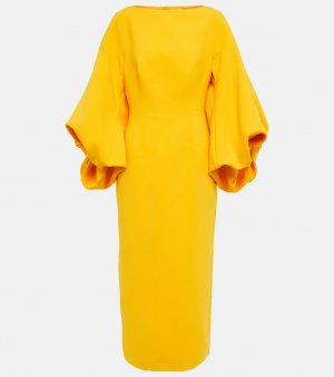 Платье миди Garance , желтый Roksanda