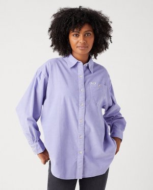 Женская вельветовая рубашка с длинными рукавами , синий Wrangler