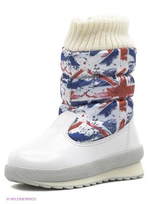 Дутики Alaska Originale. Цвет: белый, красный, синий