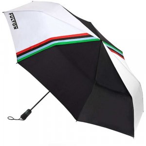 Зонт, белый, черный FULTON. Цвет: черный/белый