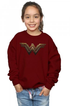 Толстовка с логотипом Wonder Woman , красный DC Comics