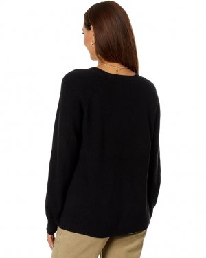 Свитер Cloud Soft V-Neck Sweater, черный Lucky Brand