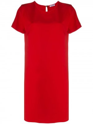 Платье-трапеция с короткими рукавами P.A.R.O.S.H.. Цвет: красный