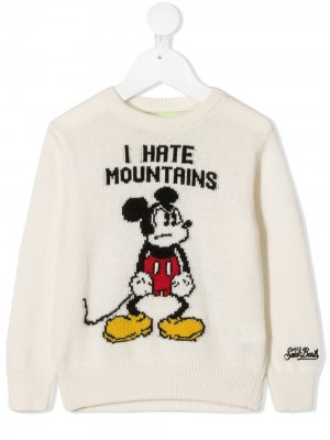Джемпер Mickey Mouse вязки интарсия Mc2 Saint Barth Kids. Цвет: нейтральные цвета