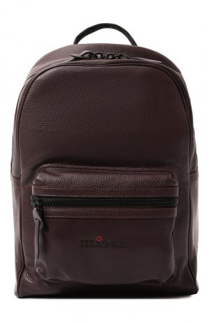 Кожаный рюкзак Kiton. Цвет: красный