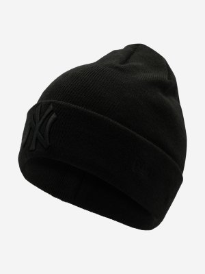 Шапка MLB Essential Cuff Knit Neyyan, Черный, размер Без размера New Era. Цвет: черный