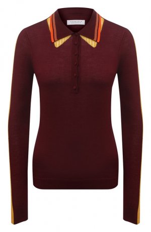 Кашемировый пуловер Gabriela Hearst. Цвет: бордовый