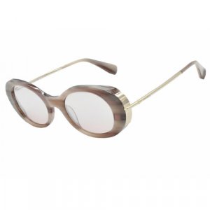 Солнцезащитные очки MM0080, бесцветный, бежевый Max Mara. Цвет: бежевый/бесцветный