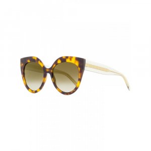 Женские солнцезащитные очки «кошачий глаз» ES081/S 086JL Гавана/Золото 55 мм Elie Saab