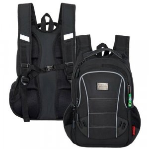Рюкзак , текстиль, металл, пластик, черный Across. Цвет: черный/черный