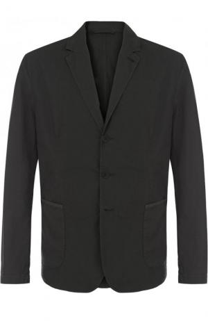 Однобортный хлопковый пиджак Tomas Maier. Цвет: темно-зеленый