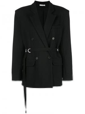 Двубортный пиджак Tome. Цвет: черный