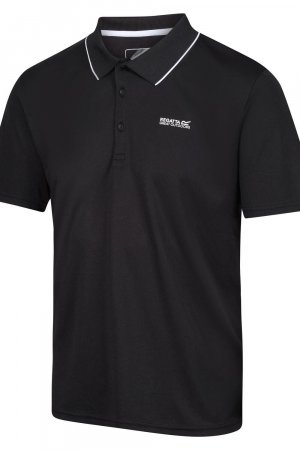 Быстросохнущая рубашка-поло из полиэстера Maverik V с короткими рукавами , черный Regatta
