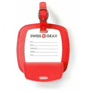 Бирка для багажа Swissgear, красная, ПВХ, 10,5x0,4x10,5 см SWISSGEAR