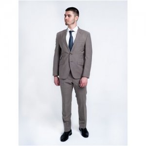Мужской костюм Lexmer серо-коричневый 48-170 Valenti. Цвет: коричневый/серый