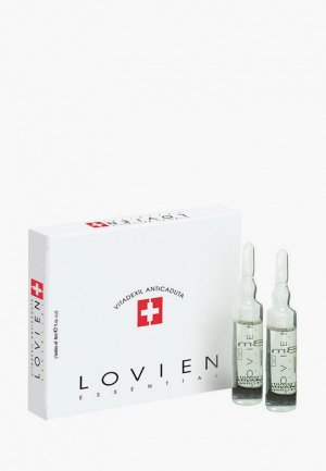 Набор для ухода за волосами Lovien Essential витадексил - профилактика против выпадения волос в ампулах (7х8 мл) 56 мл. Цвет: прозрачный