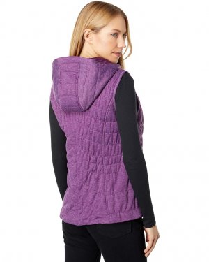 Утепленный жилет Quilted Knit Membrane Hooded Vest, цвет Berry Avec Les Filles