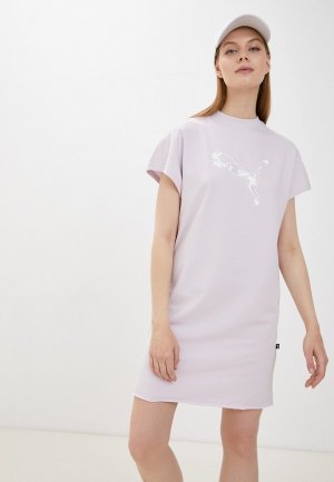 Платье PUMA Summer Graphic Dress. Цвет: фиолетовый