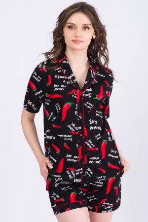 Пижама туника шорты Sharlize