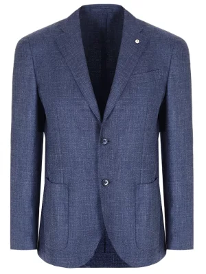 Пиджак шерстяной L.B.M. 1911. Цвет: синий