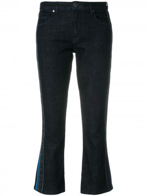 Укороченные расклешенные джинсы Victoria Beckham. Цвет: синий