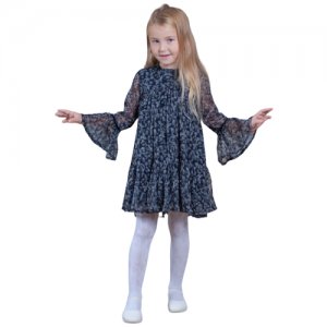 Нарядное платье для девочки, Monna rosa, размер 110/116 Rosa Milano. Цвет: серый