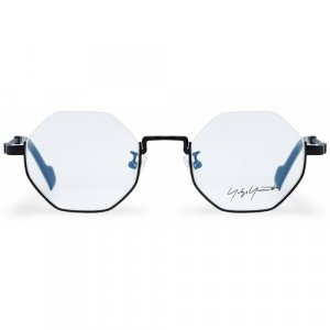 Солнцезащитные очки , круглые, оправа: металл, для женщин Yohji Yamamoto. Цвет: черный