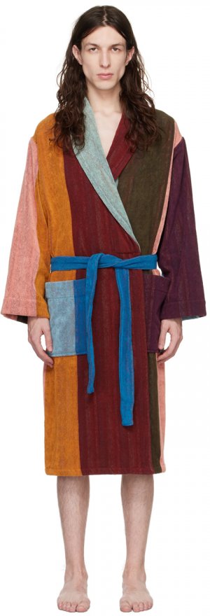 Разноцветный халат в полоску Artist Paul Smith