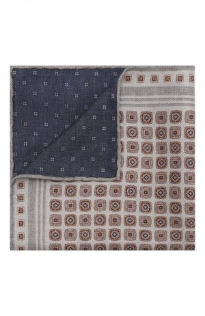 Шелковый платок Brunello Cucinelli. Цвет: серый