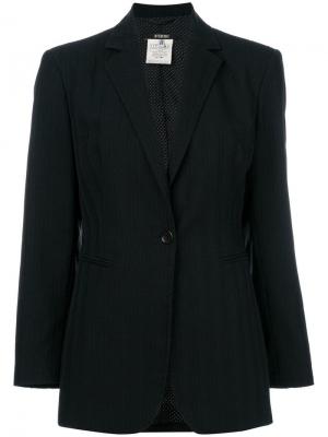 Пиджак в полоску Gianfranco Ferre Vintage. Цвет: черный
