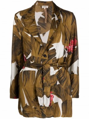Пиджак Volito с цветочным принтом Diega. Цвет: коричневый