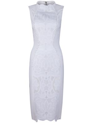 Коктейльное платье Antonio Berardi. Цвет: белый