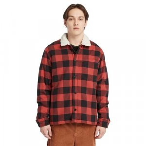 Куртка-рубашка , размер XL, красный Timberland. Цвет: красный