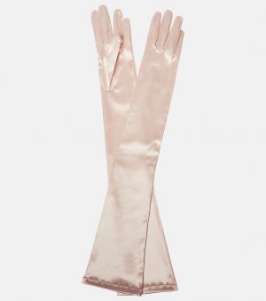 Свадебные атласные оперные перчатки, розовый Vivienne Westwood