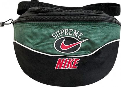 Сумка x Nike Shoulder Bag Green, зеленый Supreme