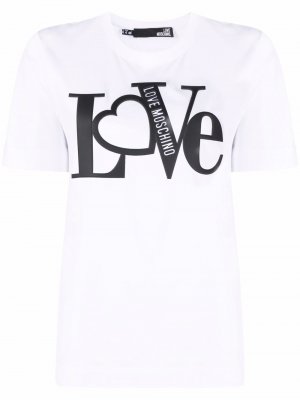 Love logo-print T-shirt Moschino. Цвет: белый