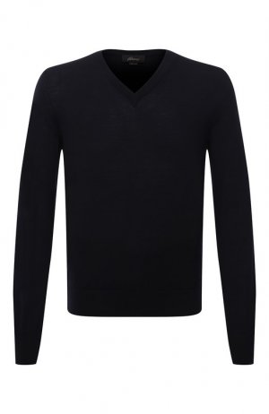 Шерстяной пуловер Brioni. Цвет: синий