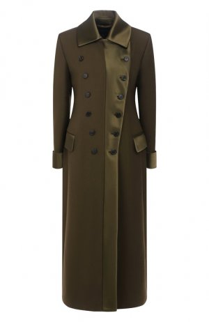 Шерстяное пальто Tom Ford. Цвет: хаки