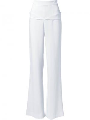 Расклешенные брюки Cushnie Et Ochs. Цвет: белый