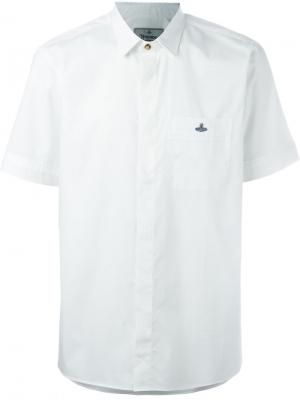 Рубашка с короткими рукавами Vivienne Westwood Man. Цвет: белый