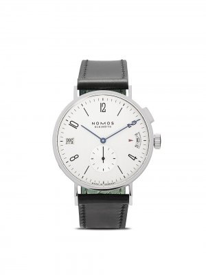 Наручные часы Tangomat GMT 40 мм NOMOS Glashütte. Цвет: белый, silver-plated